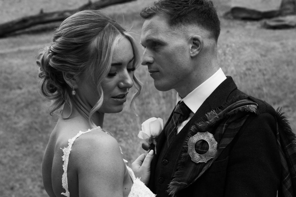 Bride and groom portrait
