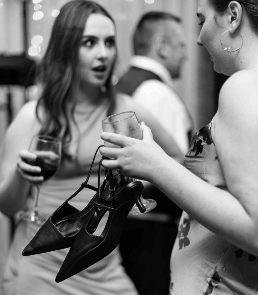 Guests chatting in the hotel