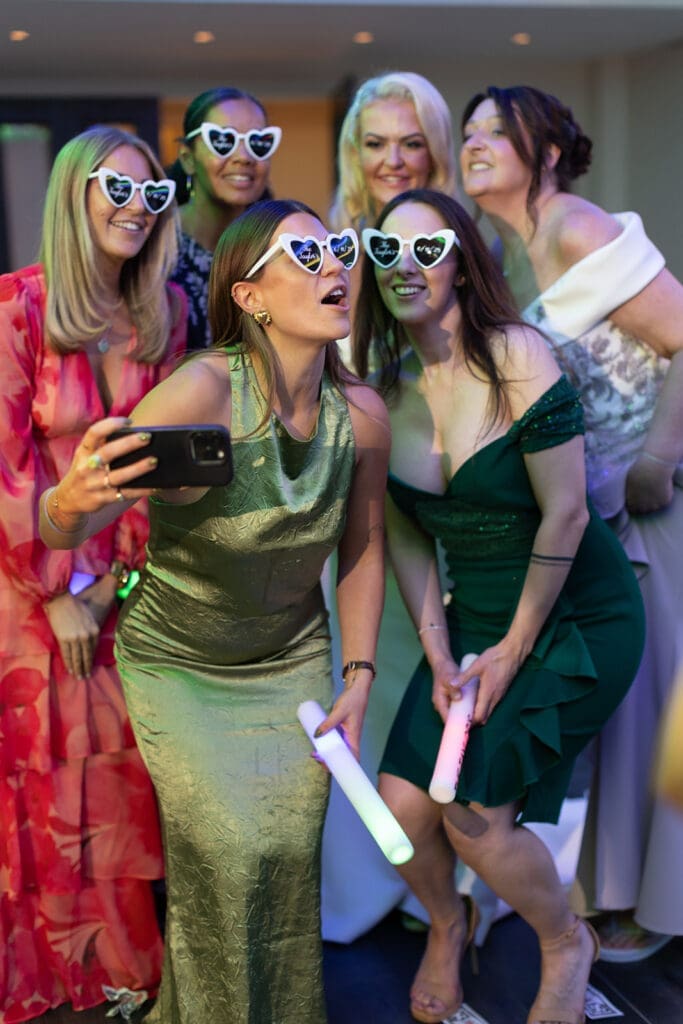 Wedding guests celebrating at Seamill Hydro, Scotland